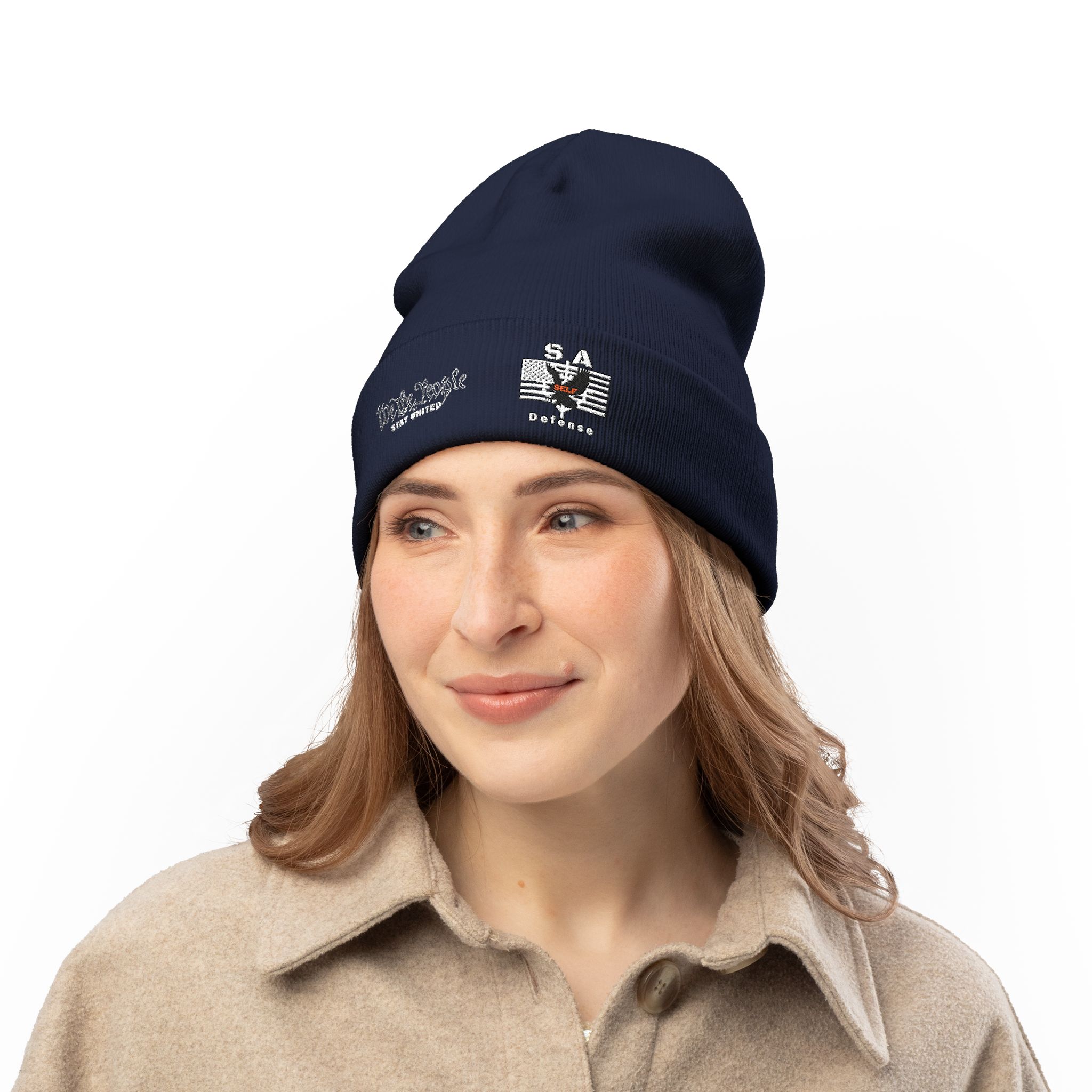 We the People – Stay United S.A. Self Defense Embroidered Knit Beanie 5 We the People – Stay United S.A. Self Defense Embroidered Knit Beanie - Image 5