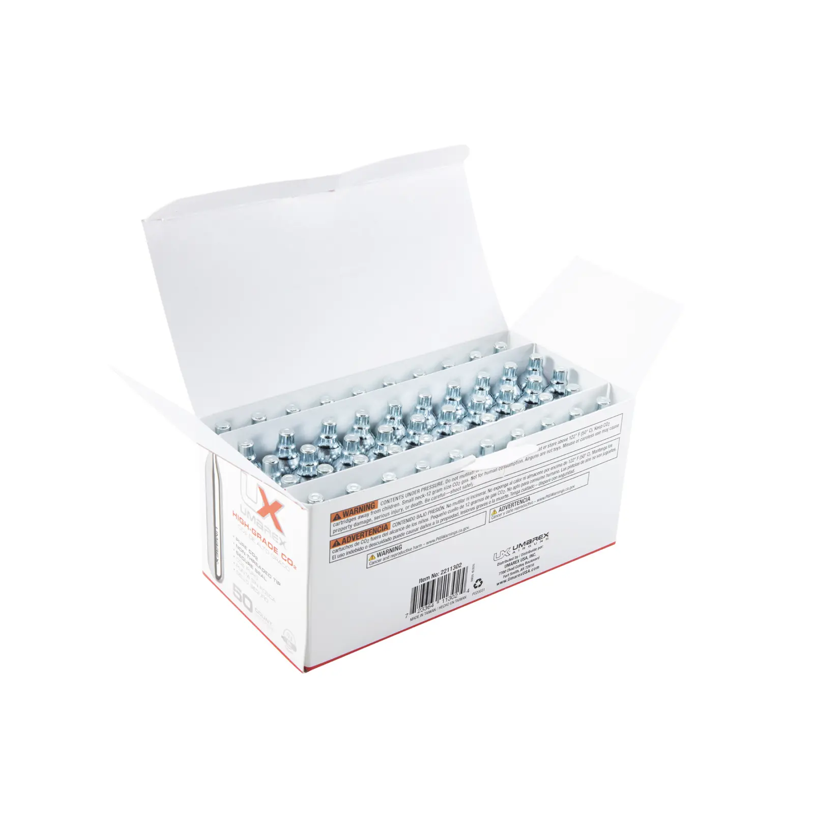UX 12G CO2 CYLINDERS-50 COUNT 3 12g C02 cylinders (50 pk) — Gallery image 2