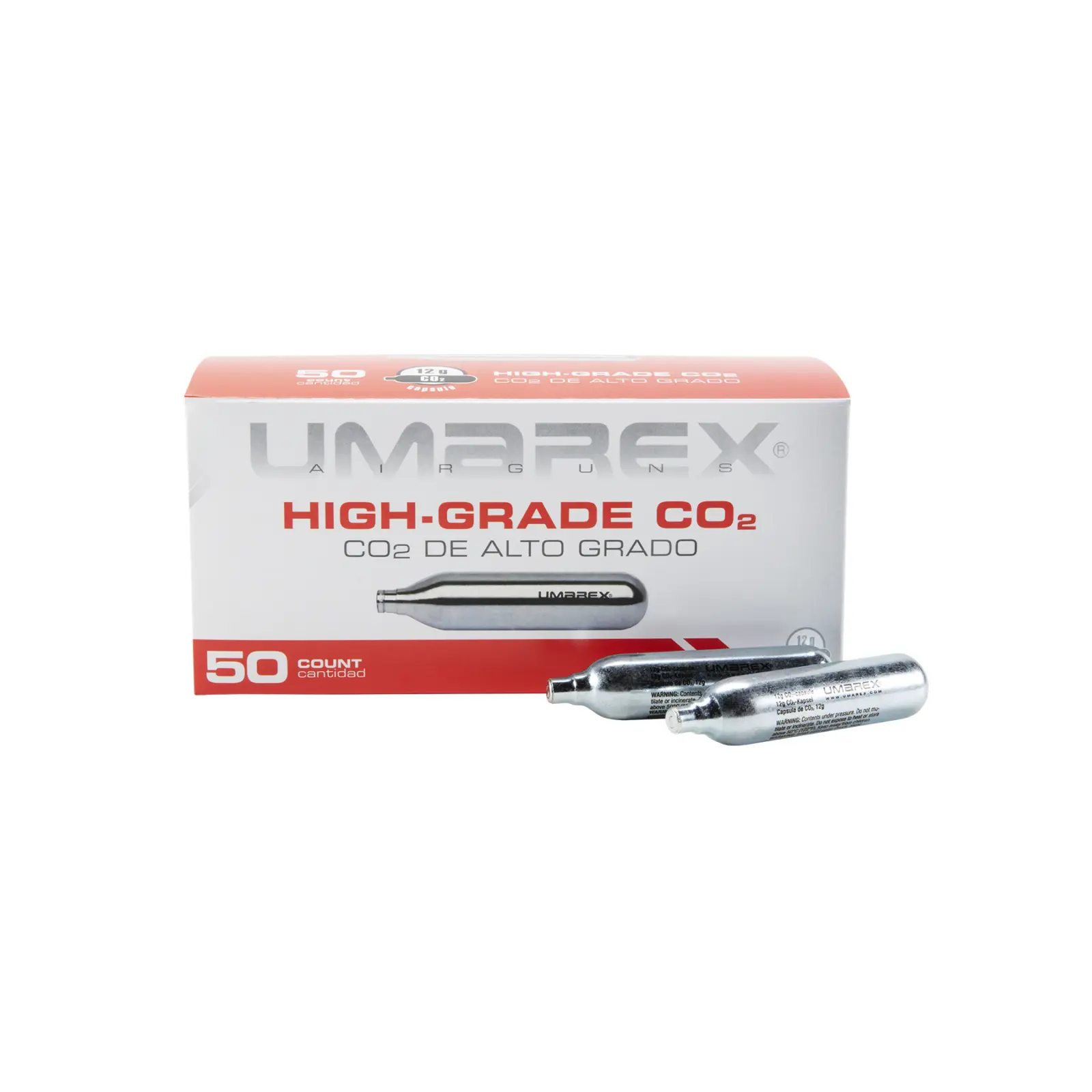 UX 12G CO2 CYLINDERS-50 COUNT 2 12g C02 cylinders (50 pk) — Product image