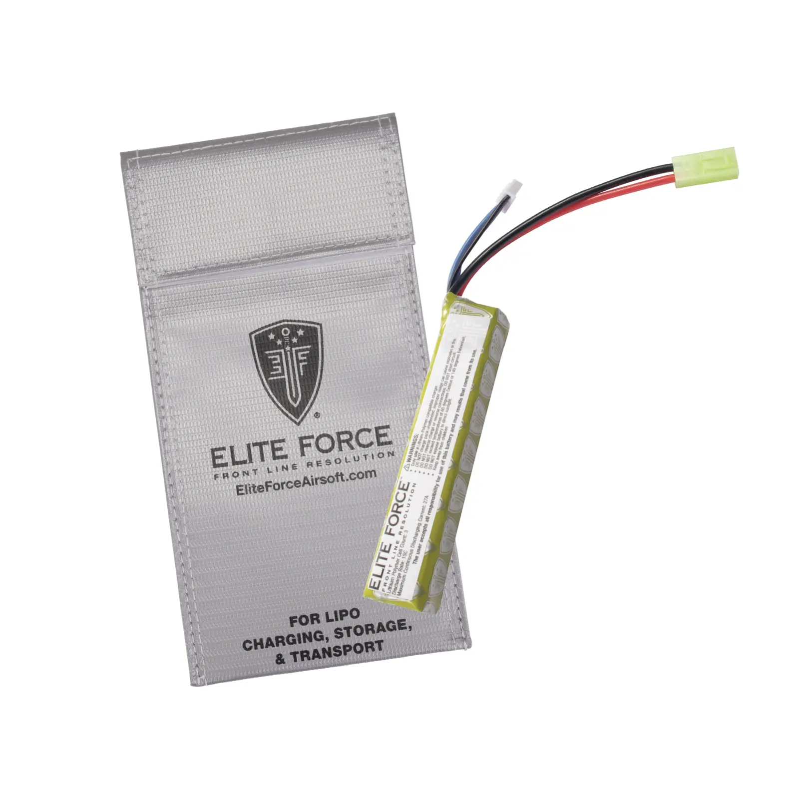Elite Force 111V LIPO 900 MAH 15C STICK BATTERY with TAMIYA CONNECTOR 1 EF 11.1V Lipo 900 15C STICK GEN2 W/LIPO BAG — Product image