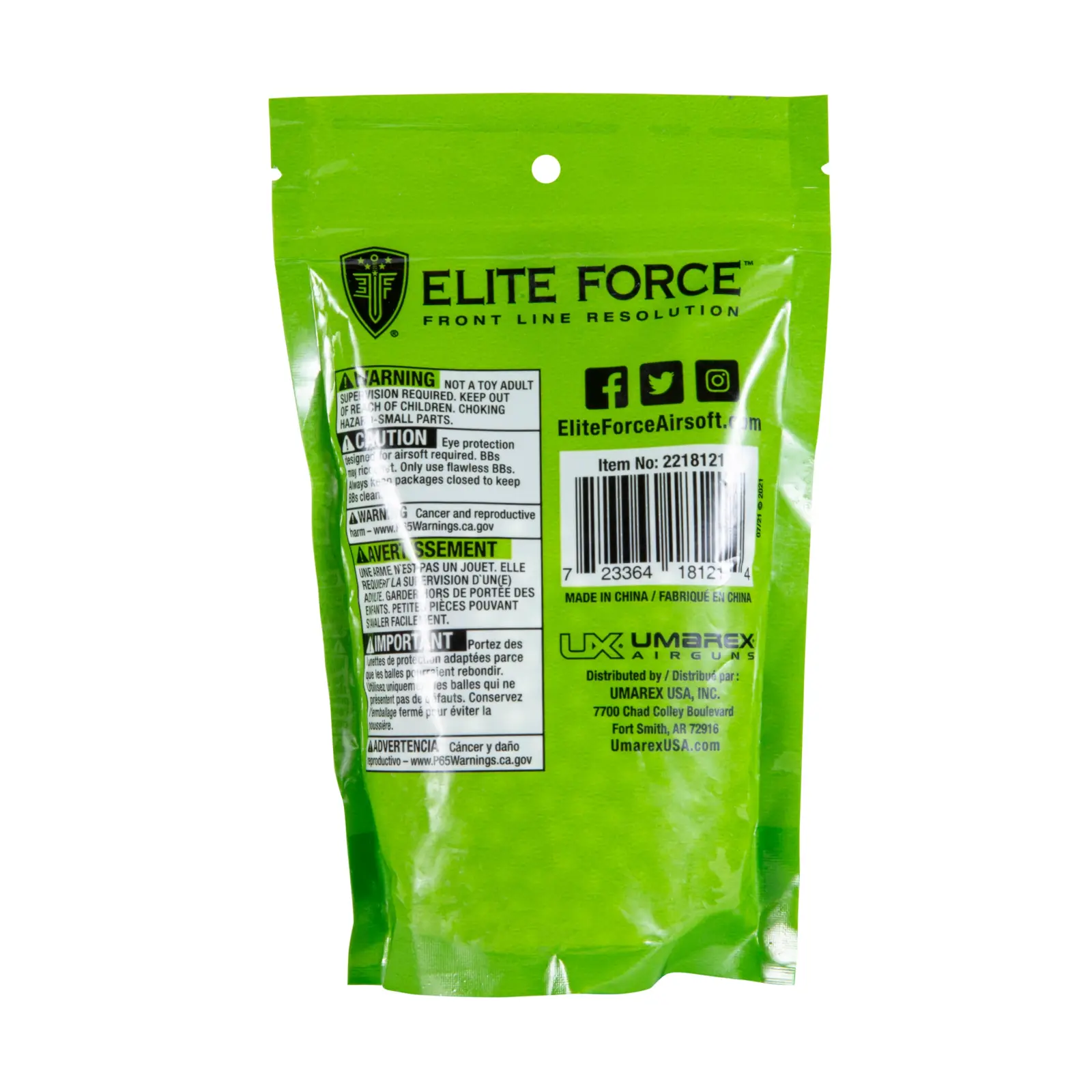EF FIELD BBS .25 BIO-1000ct(BAG) 3 EF FIELD BBS .25 BIO-1000ct(BAG) — Gallery image 3
