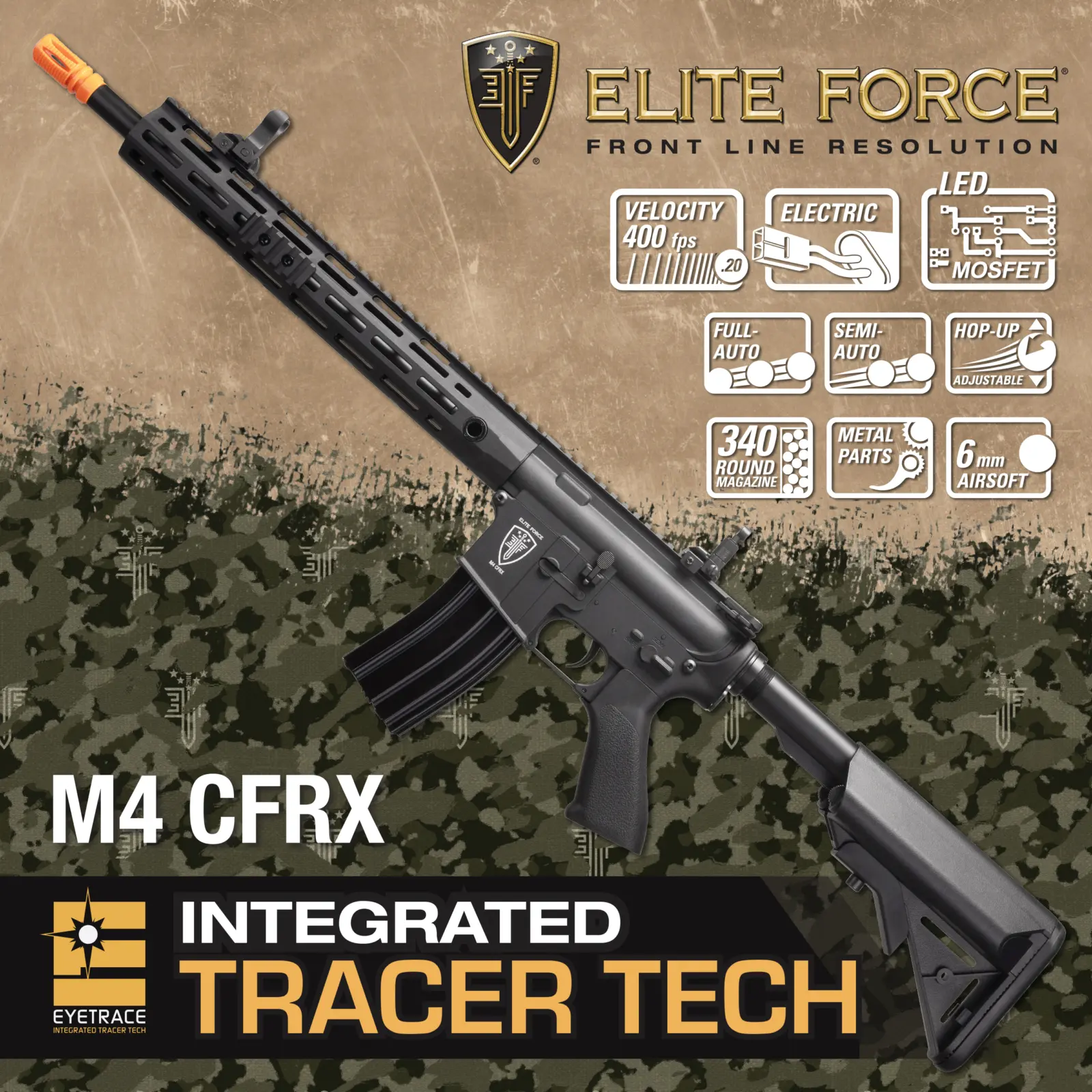 EF M4 - CFRX BLK - w/EYE Trace 17 EF M4 - CFRX BLK - w/EYE Trace — Gallery image 17