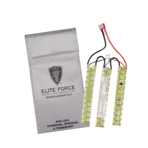 Elite Force 11.1V Lipo 1200 15C Tri-Panel - DEANS w/LIPO BAG — Product image