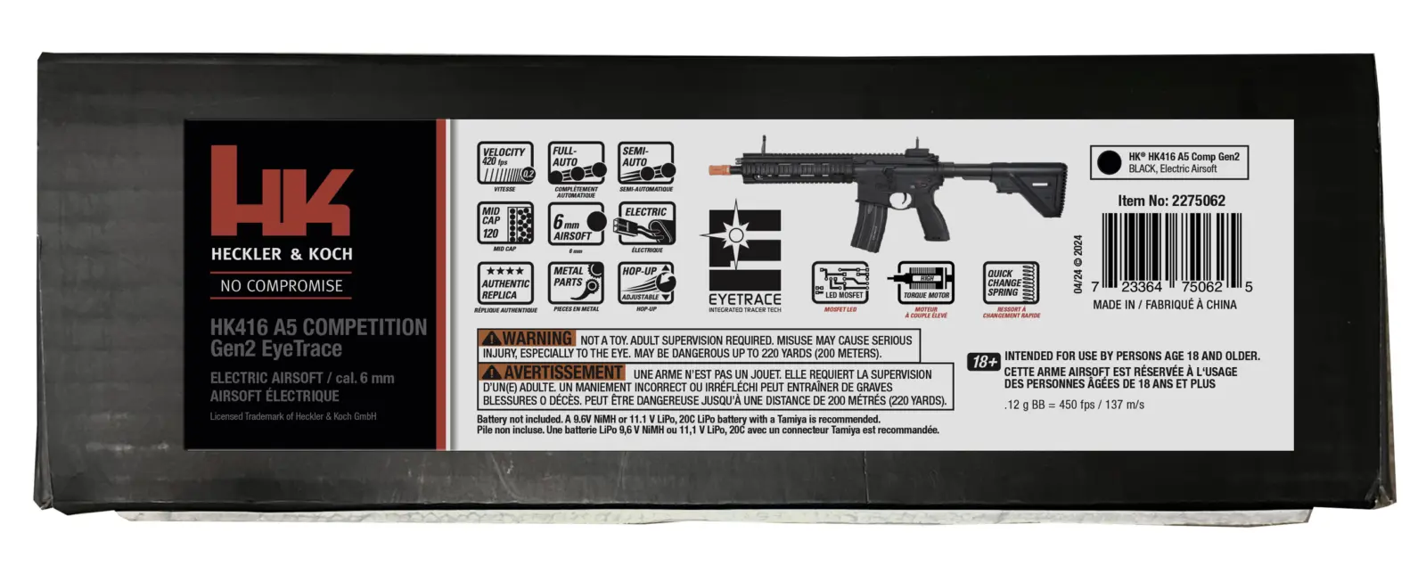 HK 416A5 COMP GEN2 - w/EYE TRACE - BLK 12 HK 416A5 COMP GEN2 - w/EYE TRACE - BLK — Gallery image 12