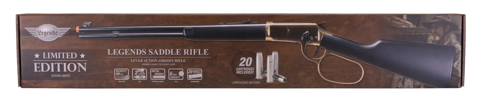Legends Saddle Gun - Gold/Blk Limited Edition 1 Legends Saddle Gun - Gold/Blk Limited Edition — Product image