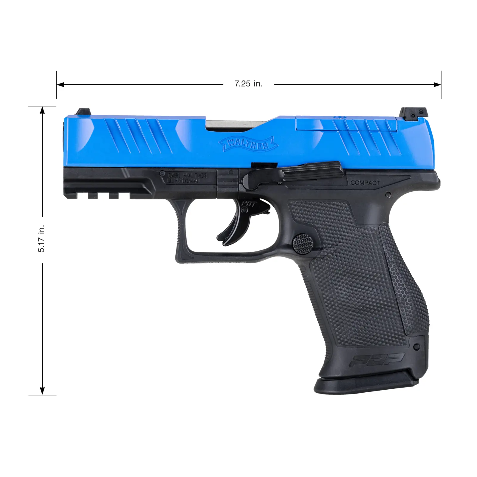 Optic Ready T4E Walther PDP 43 cal Paintball Pistol LE Blue w/2mags 15 Optic Ready T4E Walther PDP 43 cal Paintball Pistol LE Blue w/2mags — Gallery image 15
