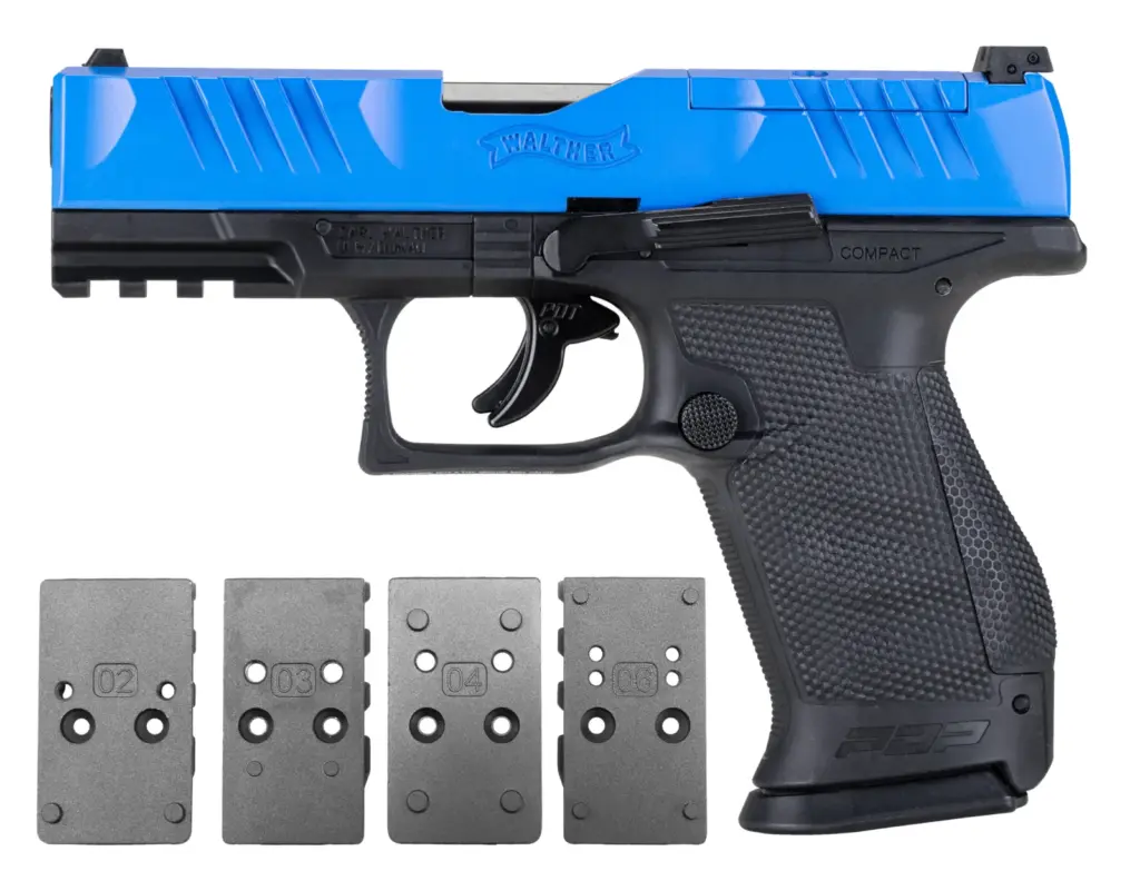 The Byrna EP Discontinued with Honors. Updated 4/17/2025: The new Byrna CL is released 17 Optic Ready T4E Walther PDP 43 cal Paintball Pistol LE Blue w/2mags — Product image