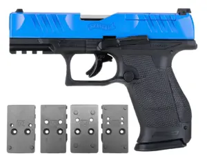 Optic Ready T4E Walther PDP 43 cal Paintball Pistol LE Blue w/2mags — Product image