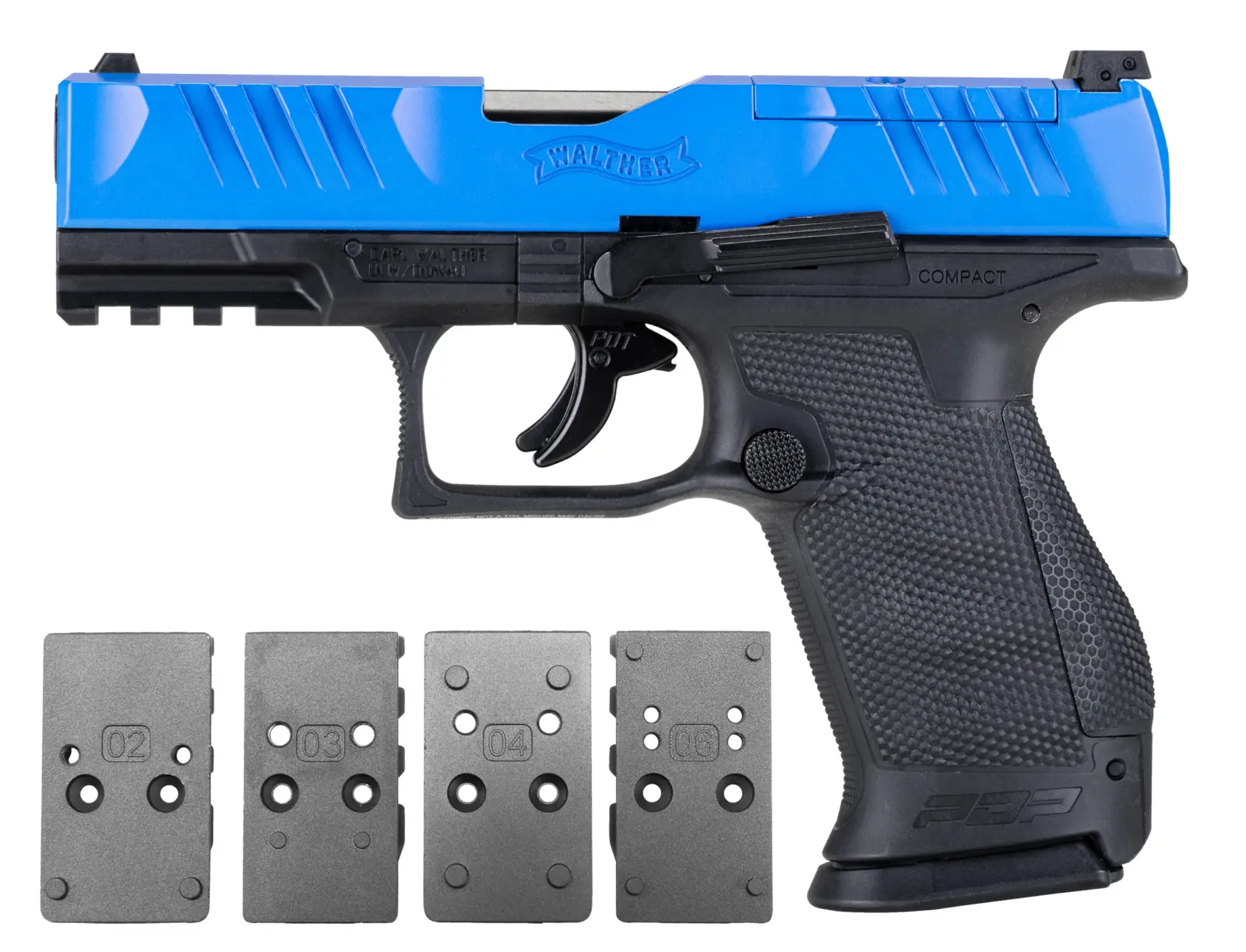 Optic Ready T4E Walther PDP 43 cal Paintball Pistol LE Blue w/2mags 1 Optic Ready T4E Walther PDP 43 cal Paintball Pistol LE Blue w/2mags — Product image