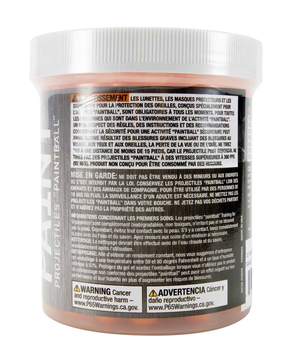 T4E .43 Cal Paintballs Orange (430CT JAR) 4 T4E .43 Cal Paintballs Orange (430CT JAR) — Gallery image 4