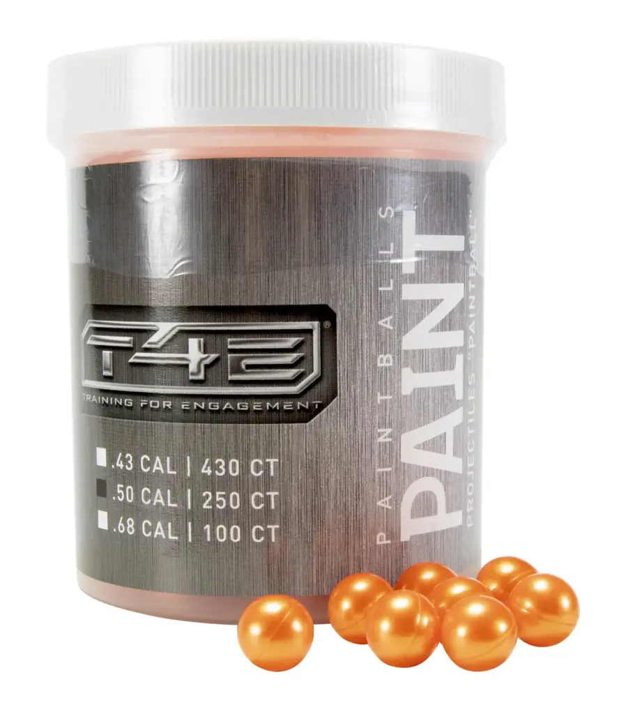T4E .50 Cal Paintballs Orange (250 ct Jar) — Product image