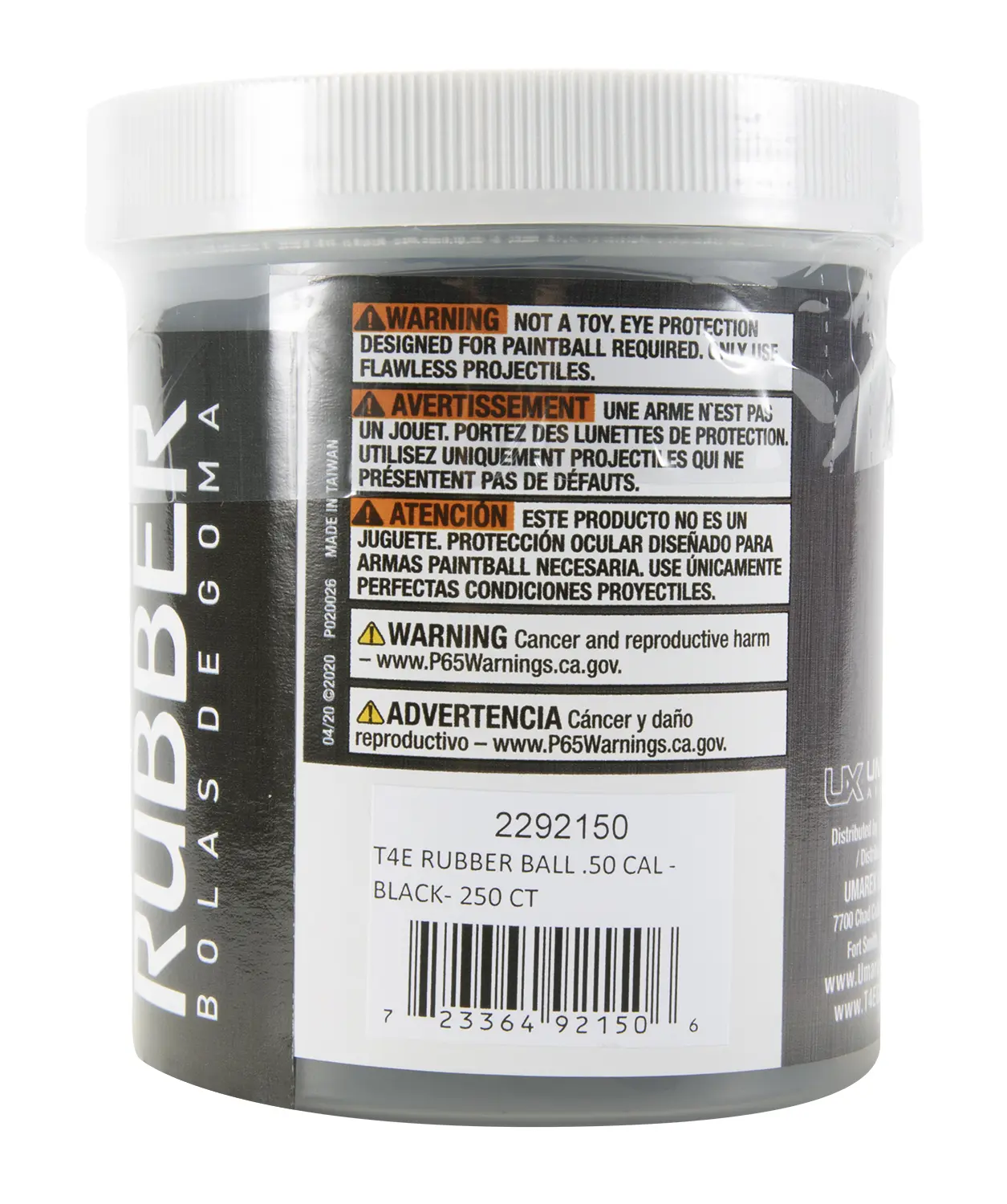 T4E .50 Cal Rubber Ball Ammo (250 count jar) 2 T4E .50 Cal Rubber Ball Ammo (250 count jar) — Gallery image 2
