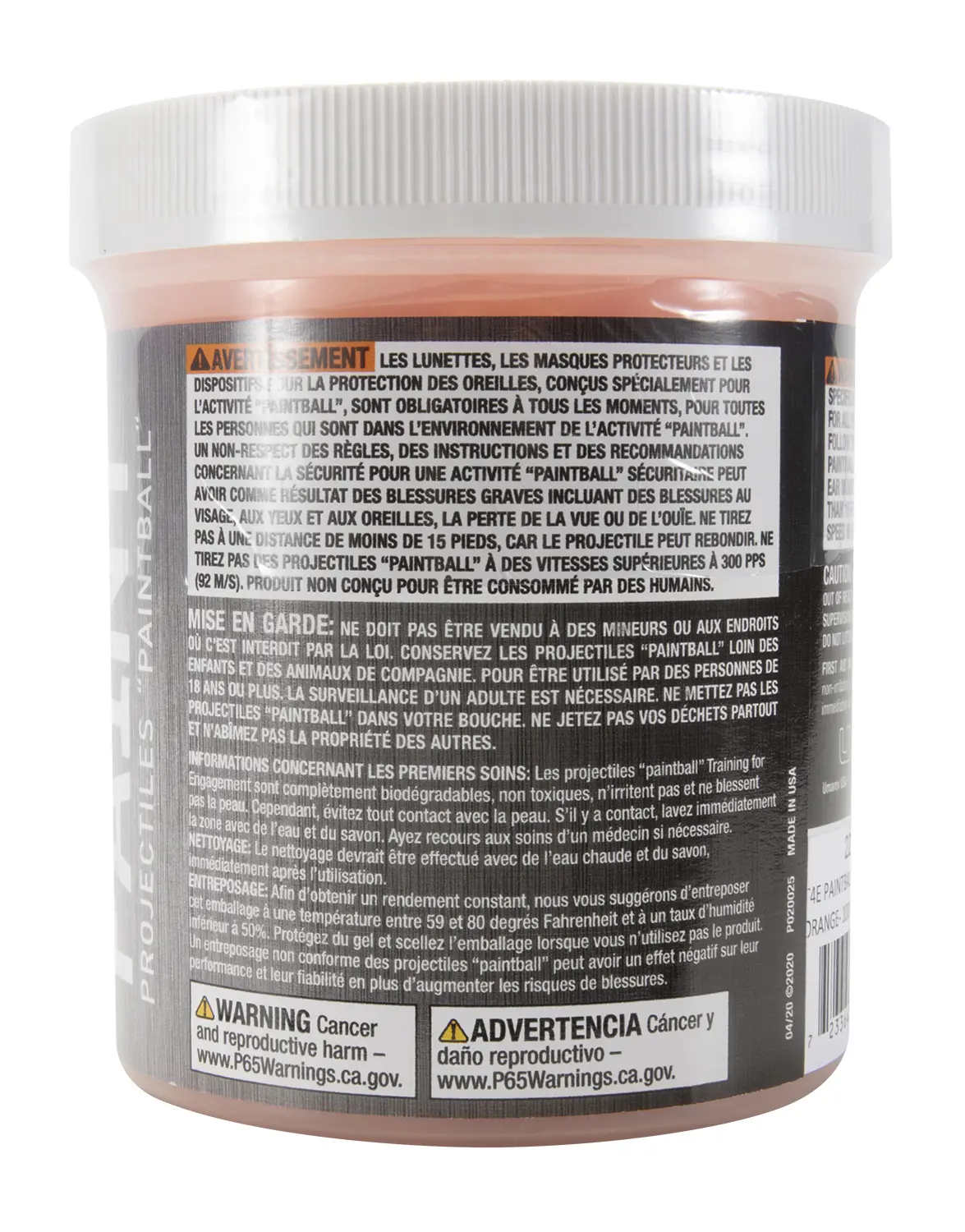 T4E .68 Cal Paintballs Orange (100 ct Jar) 3 T4E .68 Cal Paintballs Orange (100 ct Jar) — Gallery image 3