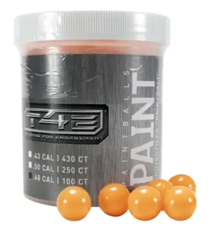 T4E .68 Cal Paintballs Orange (100 ct Jar) — Product image