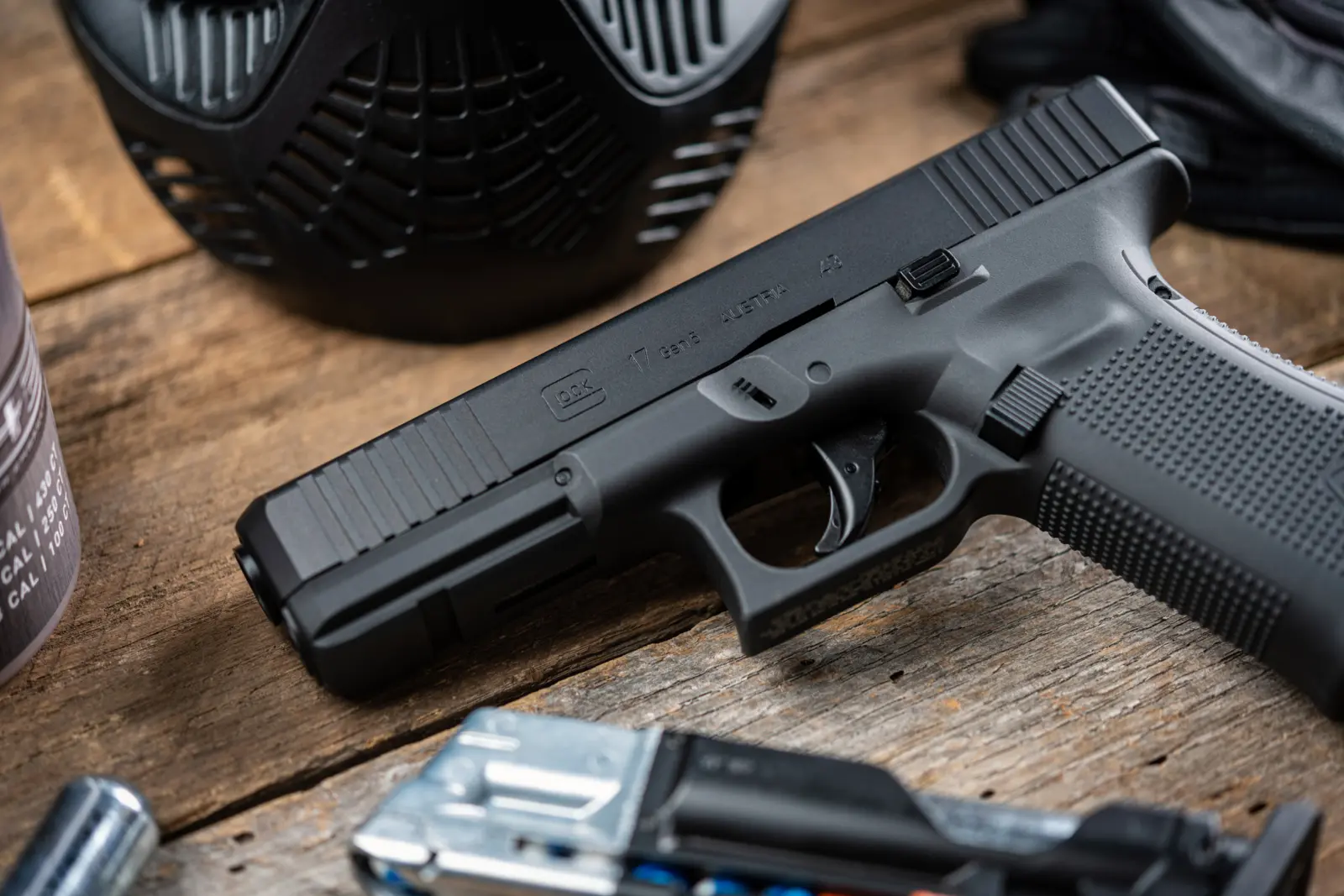 T4E GLOCK G17 GEN 5 PAINTBALL MARKER -.43 CAL-BLACK 12 T4E GLOCK G17 GEN 5 PAINTBALL MARKER -.43 CAL-BLACK — Gallery image 12