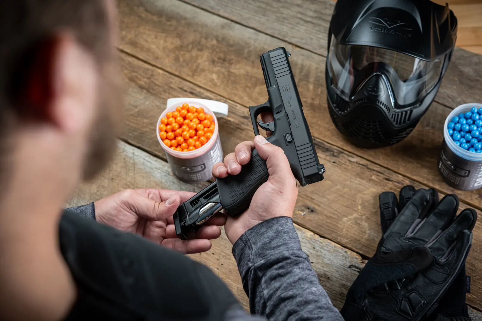 T4E GLOCK G17 GEN 5 PAINTBALL MARKER -.43 CAL-BLACK 20 T4E GLOCK G17 GEN 5 PAINTBALL MARKER -.43 CAL-BLACK — Gallery image 20