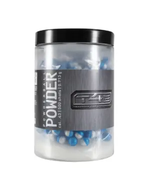 T4E POWDER BALL-.43 CAL-BLUE/WHITE (500 CT JAR) — Product image