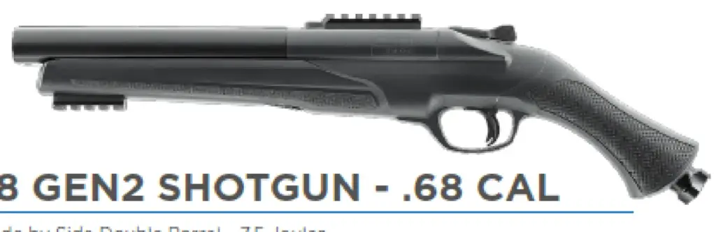 The Byrna EP Discontinued with Honors. Updated 4/17/2025: The new Byrna CL is released 18 T4E TS 68 GEN 2- PAINTBALL SHOTGUN-.68 CAL-BLACK — Product image