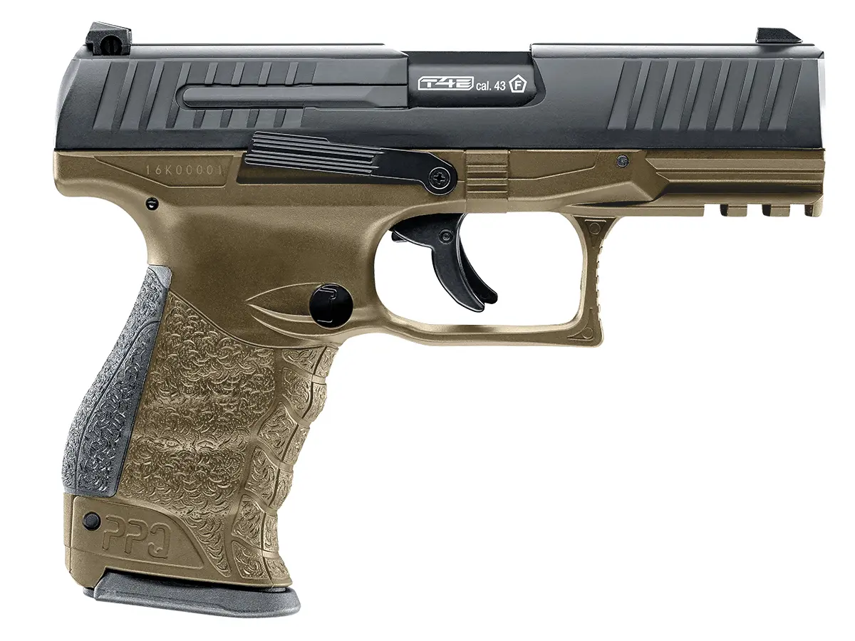 T4E Walther PPQ 43 cal Paintball Pistol Black / FDE 3 T4E Walther PPQ 43 cal Paintball Pistol Black / FDE — Gallery image 3
