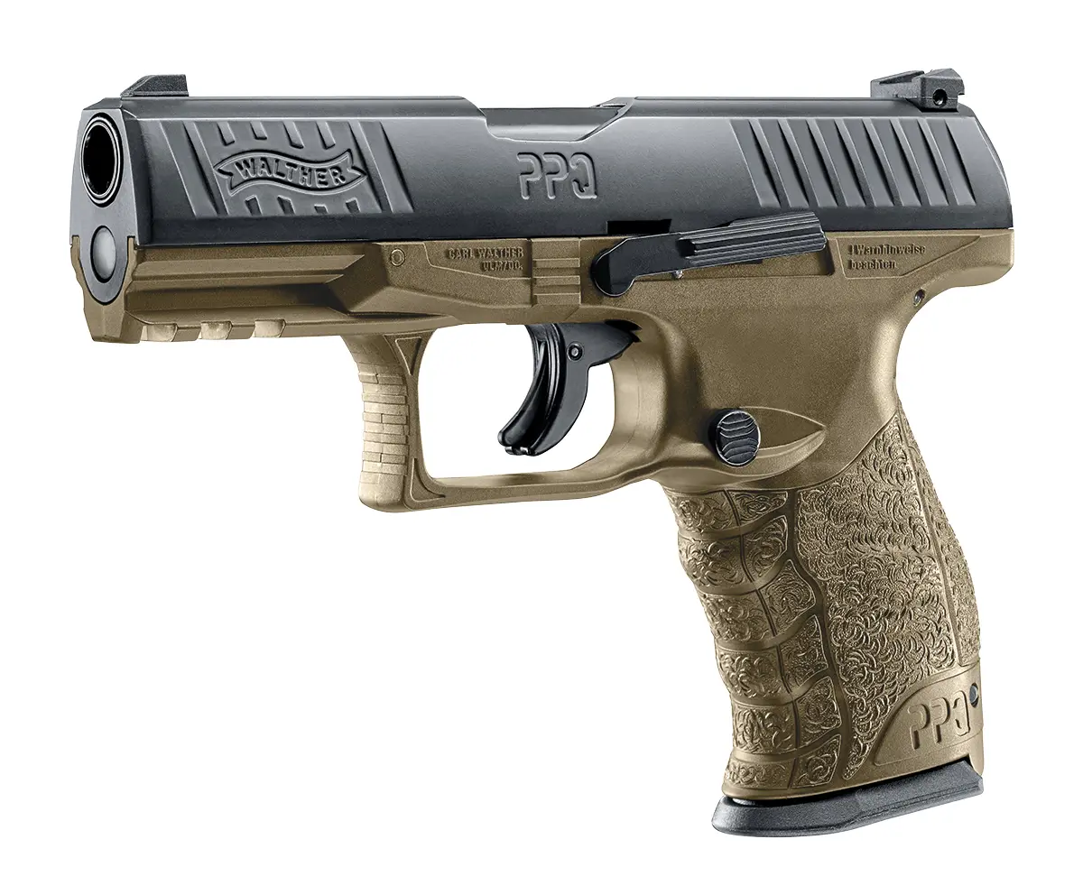 T4E Walther PPQ 43 cal Paintball Pistol Black / FDE 4 T4E Walther PPQ 43 cal Paintball Pistol Black / FDE — Gallery image 4