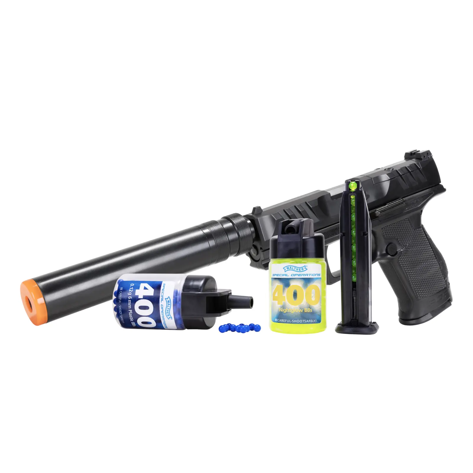Walther PDP Compact Spring Airsoft Pistol Kit 1 Walther PDP Compact KIT BLK - Spring — Product image